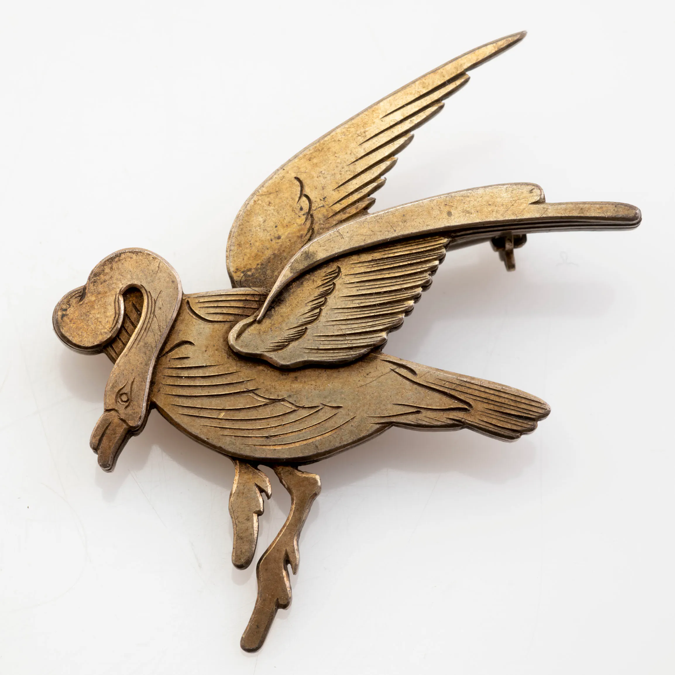 WIWEN NILSSON, brosch, sterlingsilver, gås