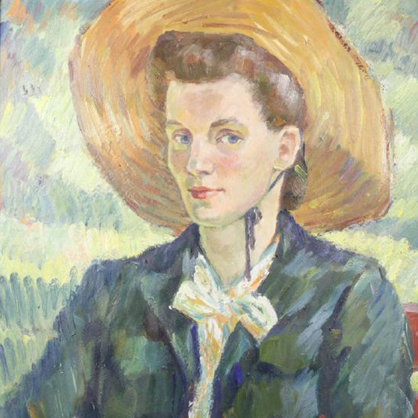 ÅKE HELLMAN (1915-2017), PORTRÄTT AV CARIN ELISABETH GEIJER (1912-1947)