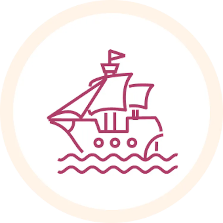 Pirate ship icon