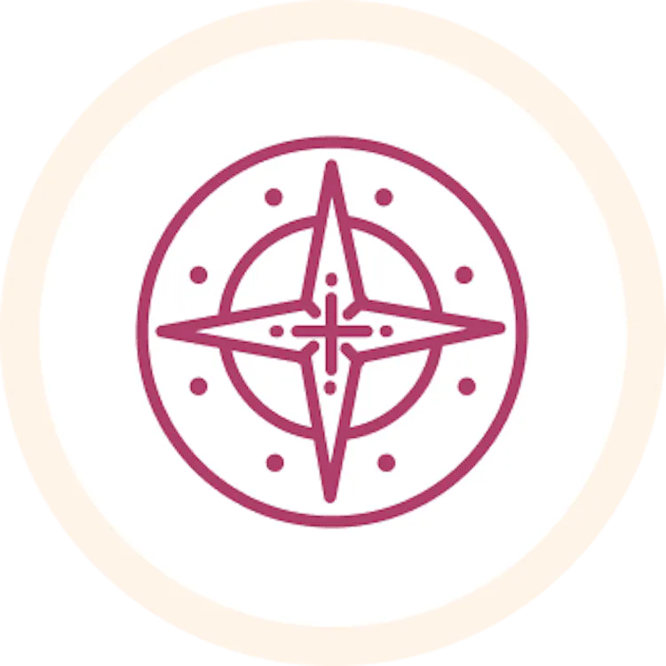 Pirate compass icon