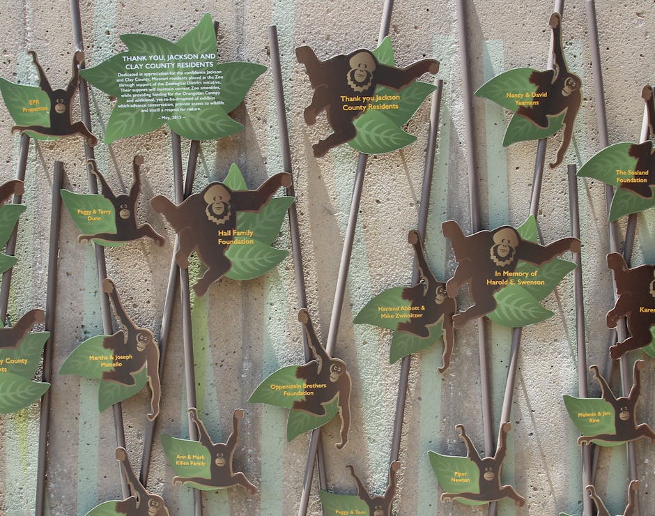 Photo of orangutan plaques