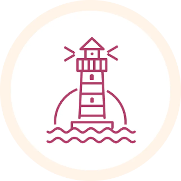 Pirate lighthouse icon