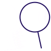 magnify glass reveals question mark animated gif