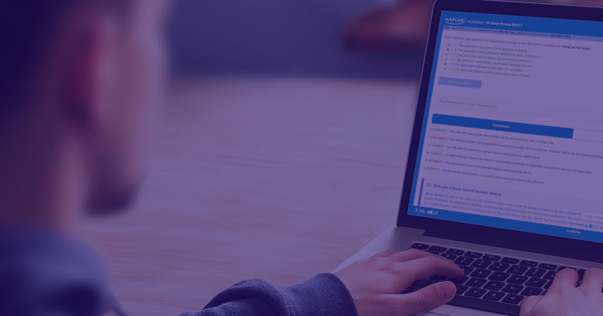 Free NCLEX Qbank Trial NCLEX Sample Questions Kaplan Test Prep