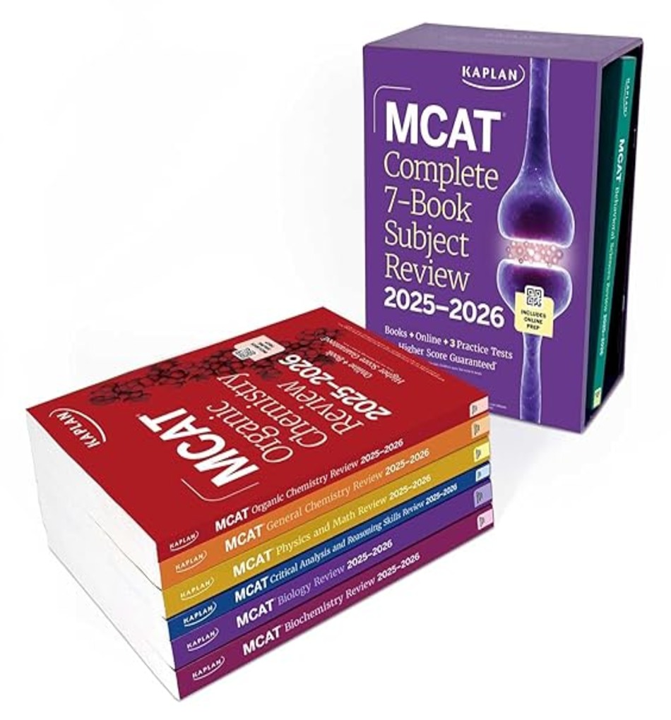 2021 KAPLAN MCAT COMPLETE 7 fashion book and flash cards