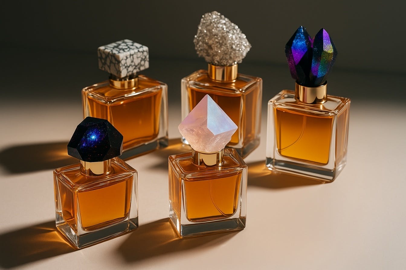 perfume collection of 5 bottles