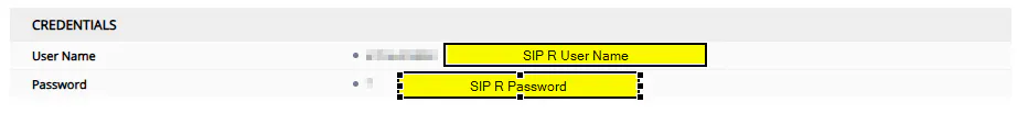 Accounts view in AudioCodes SBC