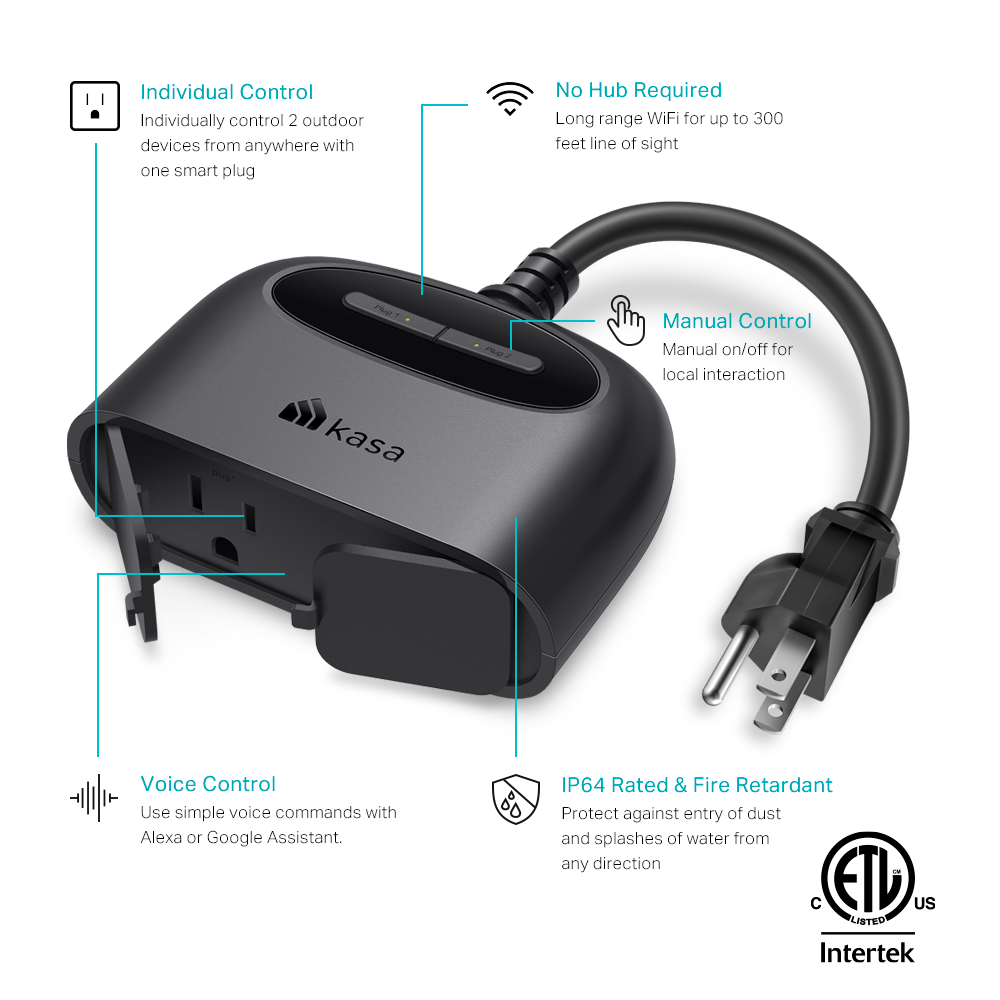 Kasa Smart WiFi Outdoor Plug Kasa Smart