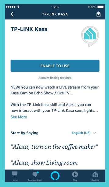 how to connect kasa to alexa