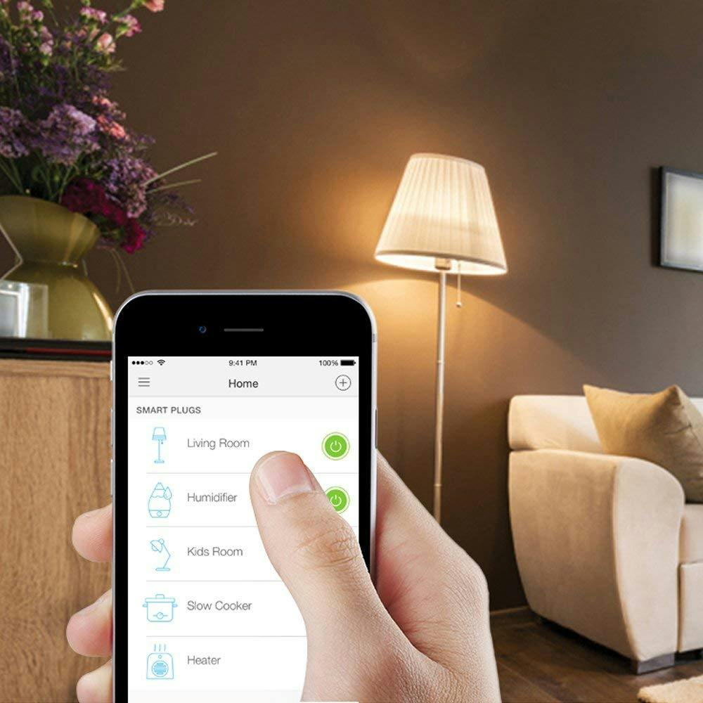 HomeSeer HS-SP100 WiFi Smart Plug w/ Energy Monitoring, Works with Alexa (W)