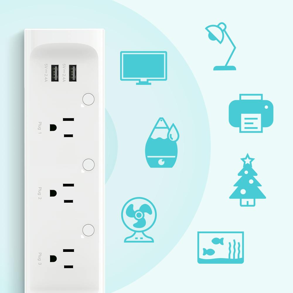 Kasa Smart Plug Power Strip, Surge Protector w/ 6 Smart Outlets