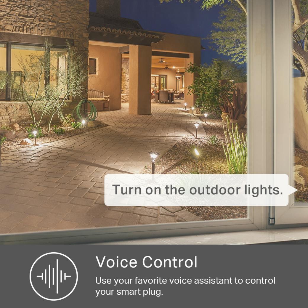 Kasa Smart Wi-Fi Outdoor Plug voice control
