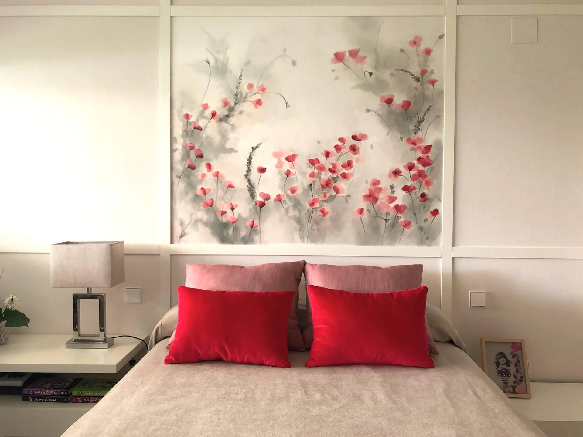 Vista frontal dormitorio infantil del proyecto de decoración en Pozuelo