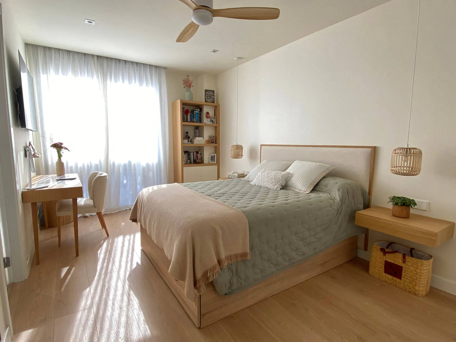 Dormitorio del proyecto de decoración en Majadahonda