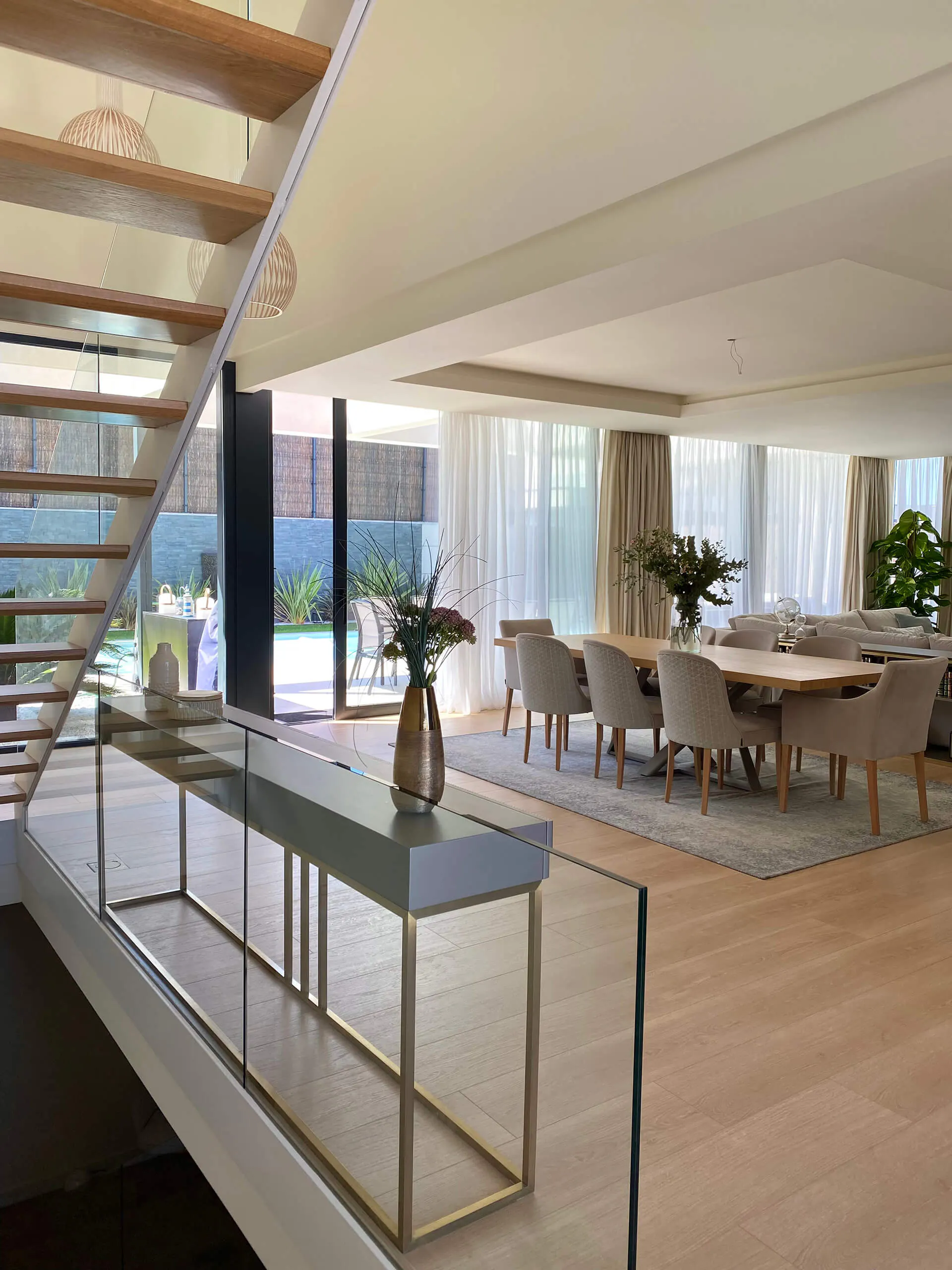 Perspectiva de la primera planta del proyecto de decoración en Majadahonda