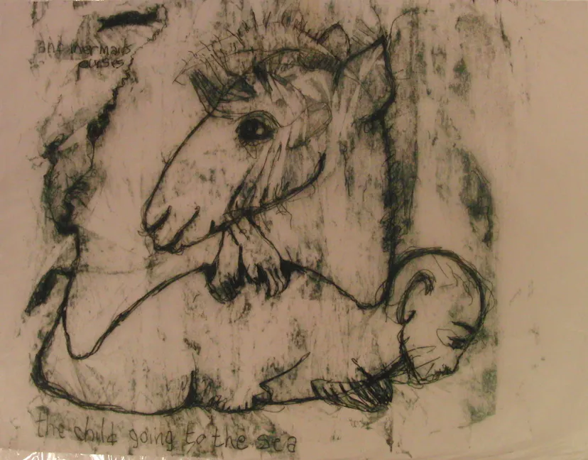 Marc Almond Drawing from first session