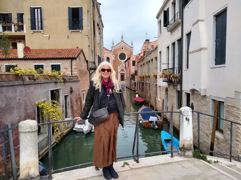 Kate in Venice, 2023. Photo by Andrew McDouall