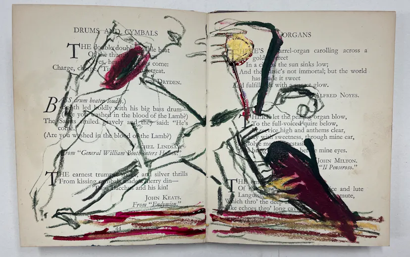 Ploughing with my heart. Book drawing. March 2024