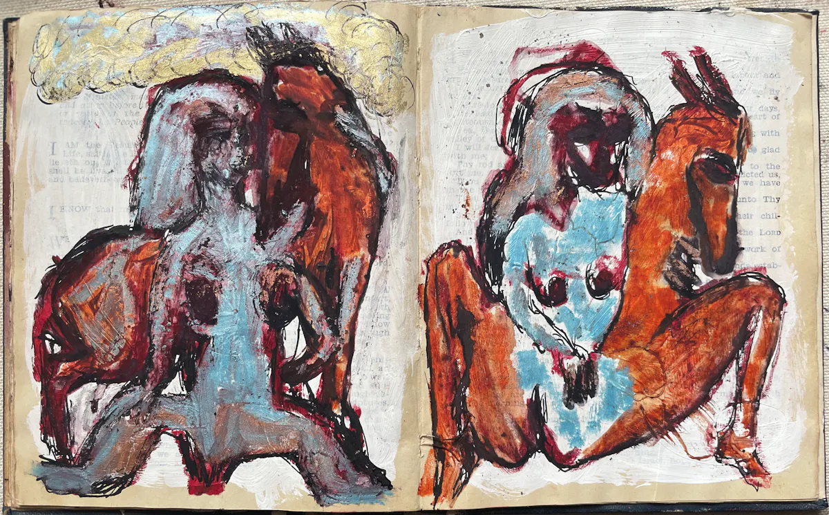 Angels with Horses. Pages in The Little Book of Offices. 2023.