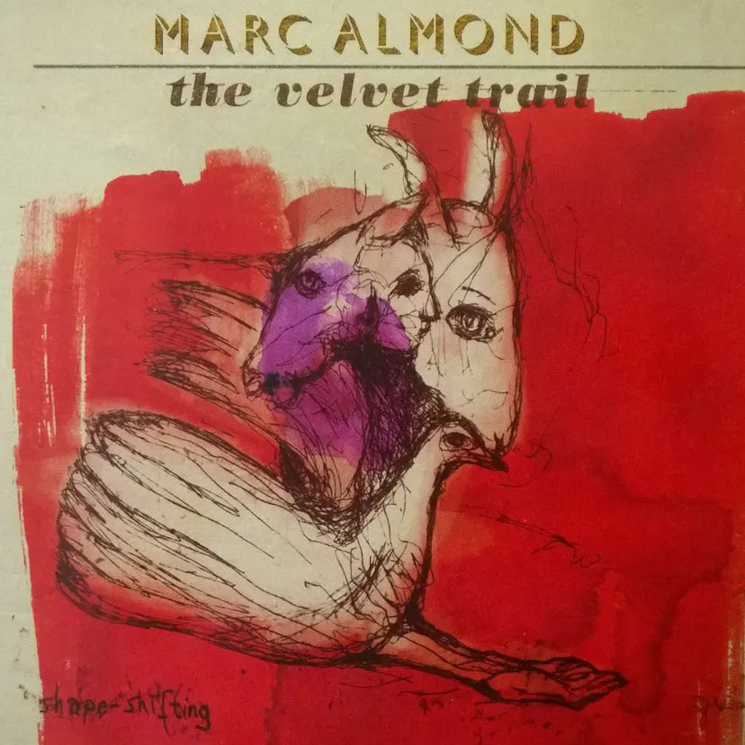 Kate Walters original drawing for Velvet Trail 2015 album cover