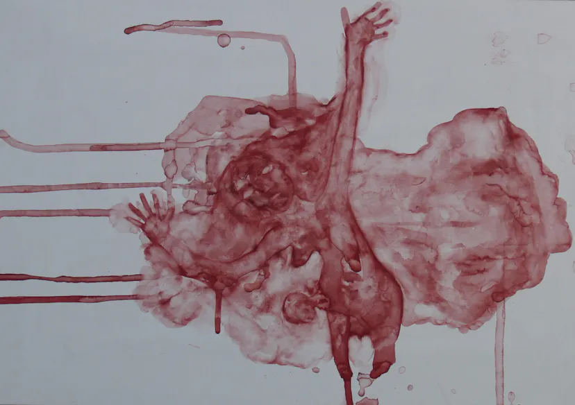 Hag, or the part of ourselves we reject, watercolour on paper, 2008