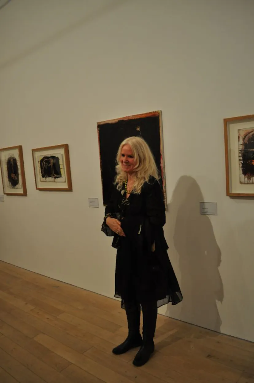 Kate receiving applause. Newlyn Art Gallery