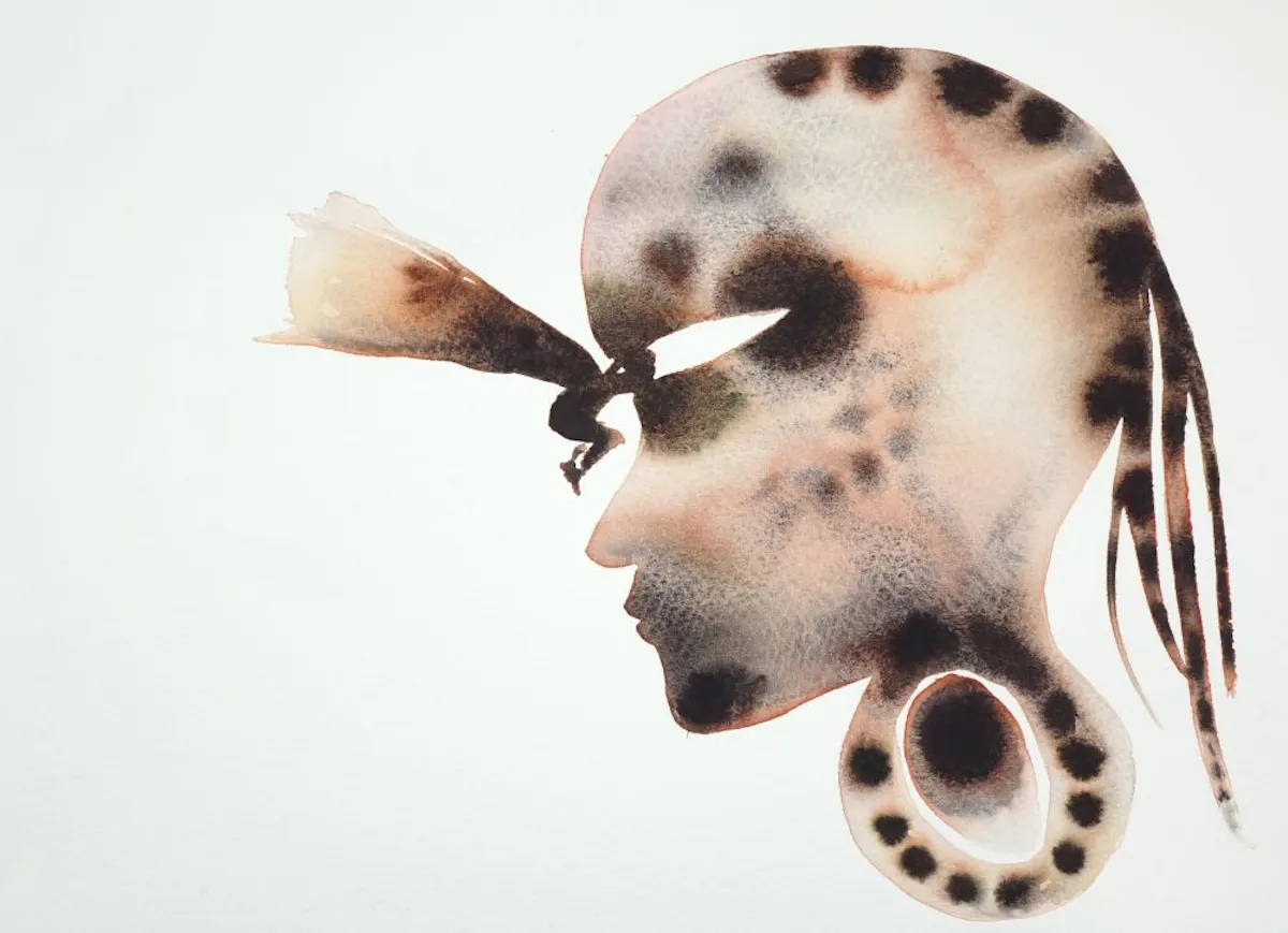 When Eye becomes Bird Watercolour 2019