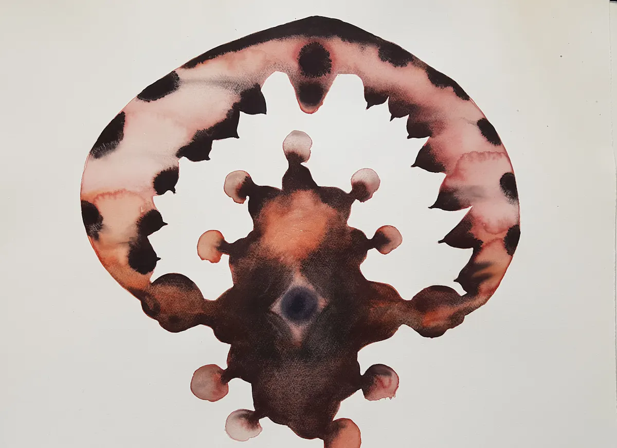 11 the navel of seeds and Mothers making seeds 56 x 76 cm 2019