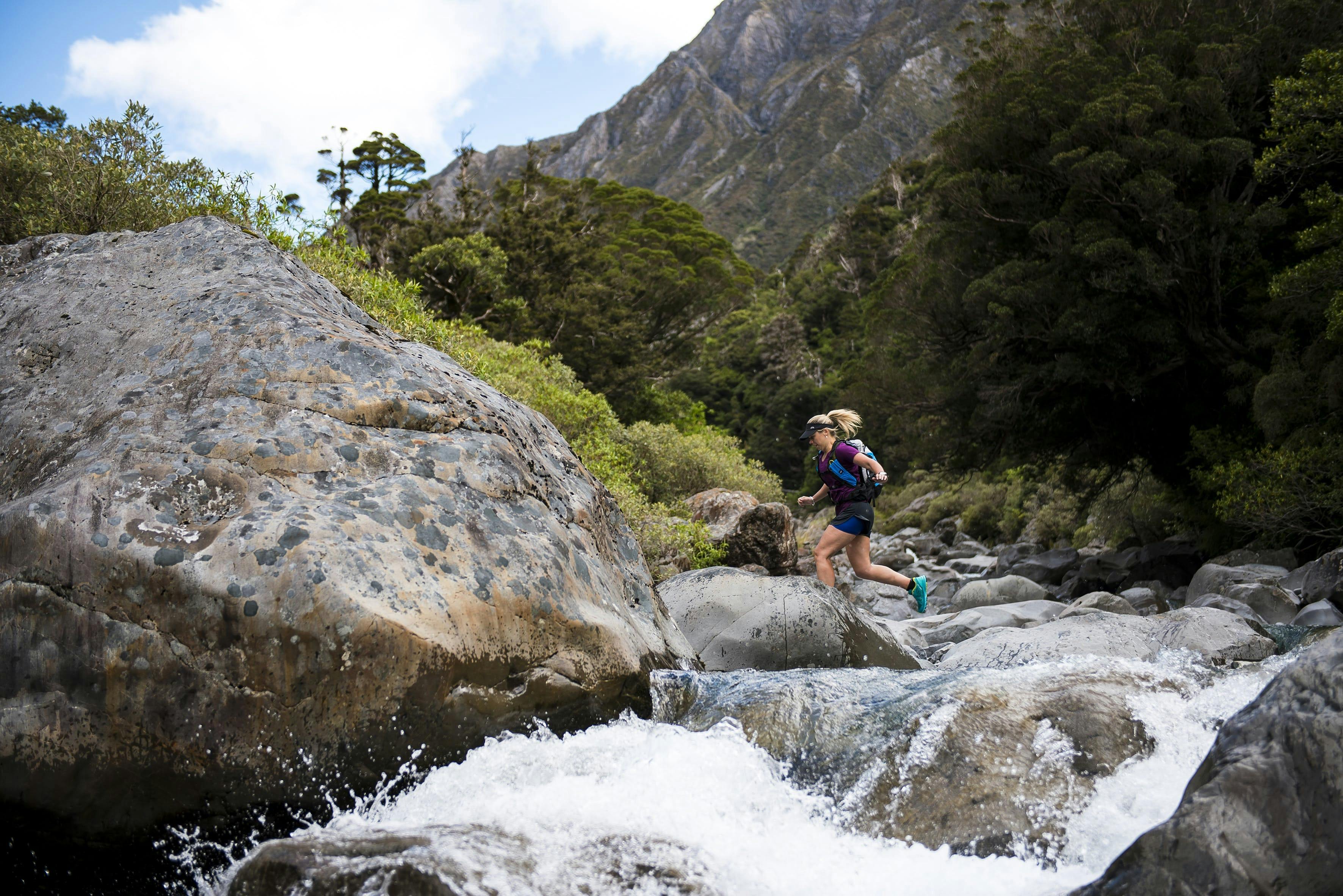 Hollie woodhouse training for the Kathmandu coast to coast