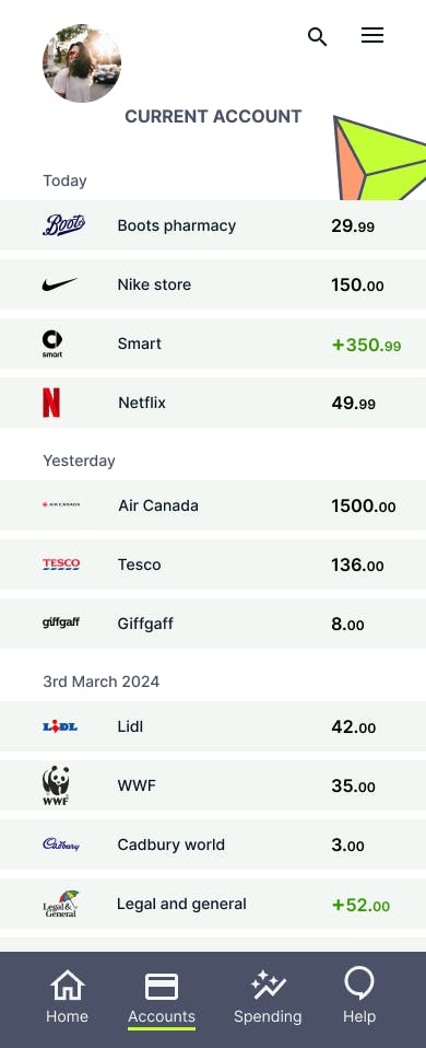 Image of 'Current Account' for mobile
