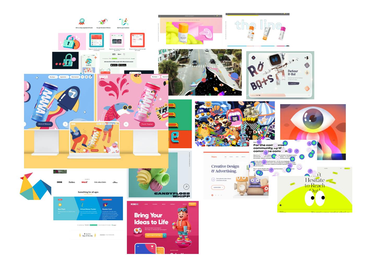 Image of fun mood board references