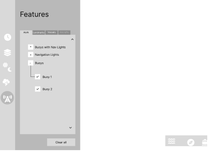 Example of desktop controls