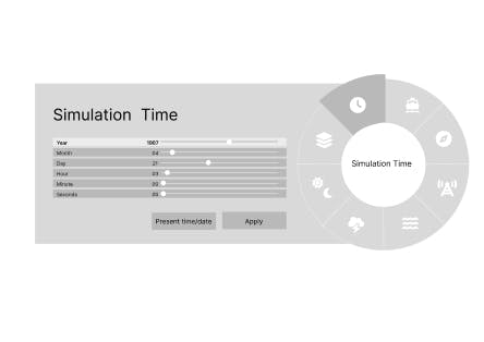 Example of gaming controls