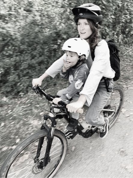 Image of Katie Paige riding her bike