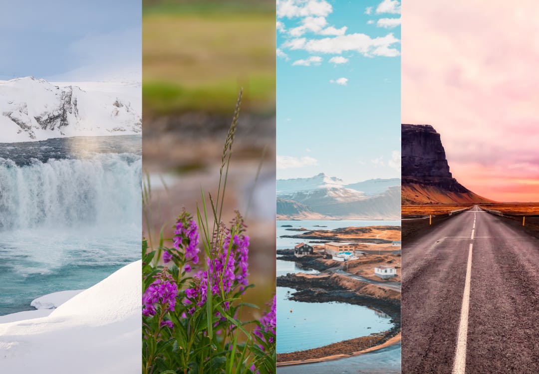 All seasons in iceland