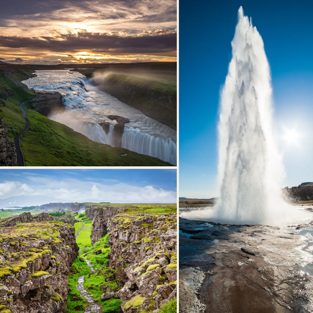 Picture of Geysir, Gullfoos and Þingvellir