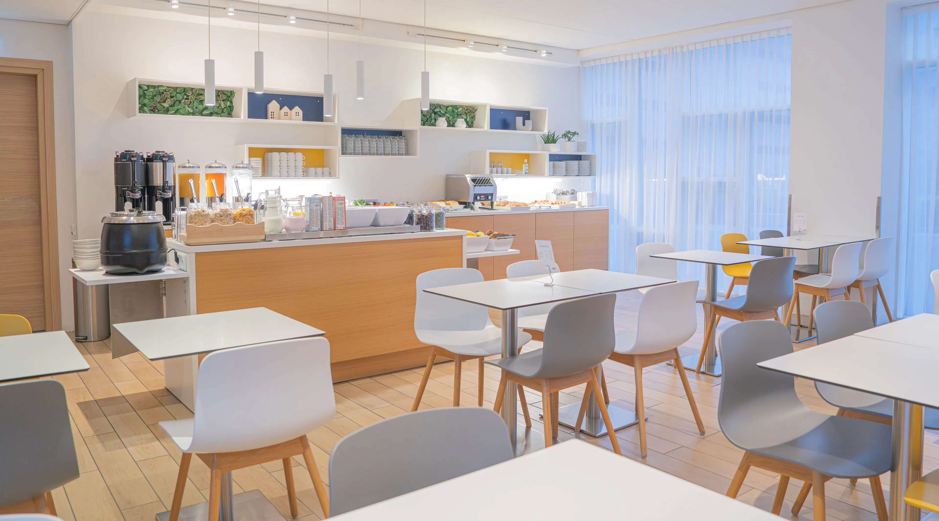 Breakfast buffet at Storm Hotel