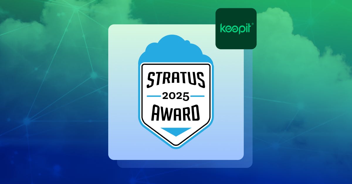 Keepit recognized as a 2025 Stratus Award winner in Security | Keepit