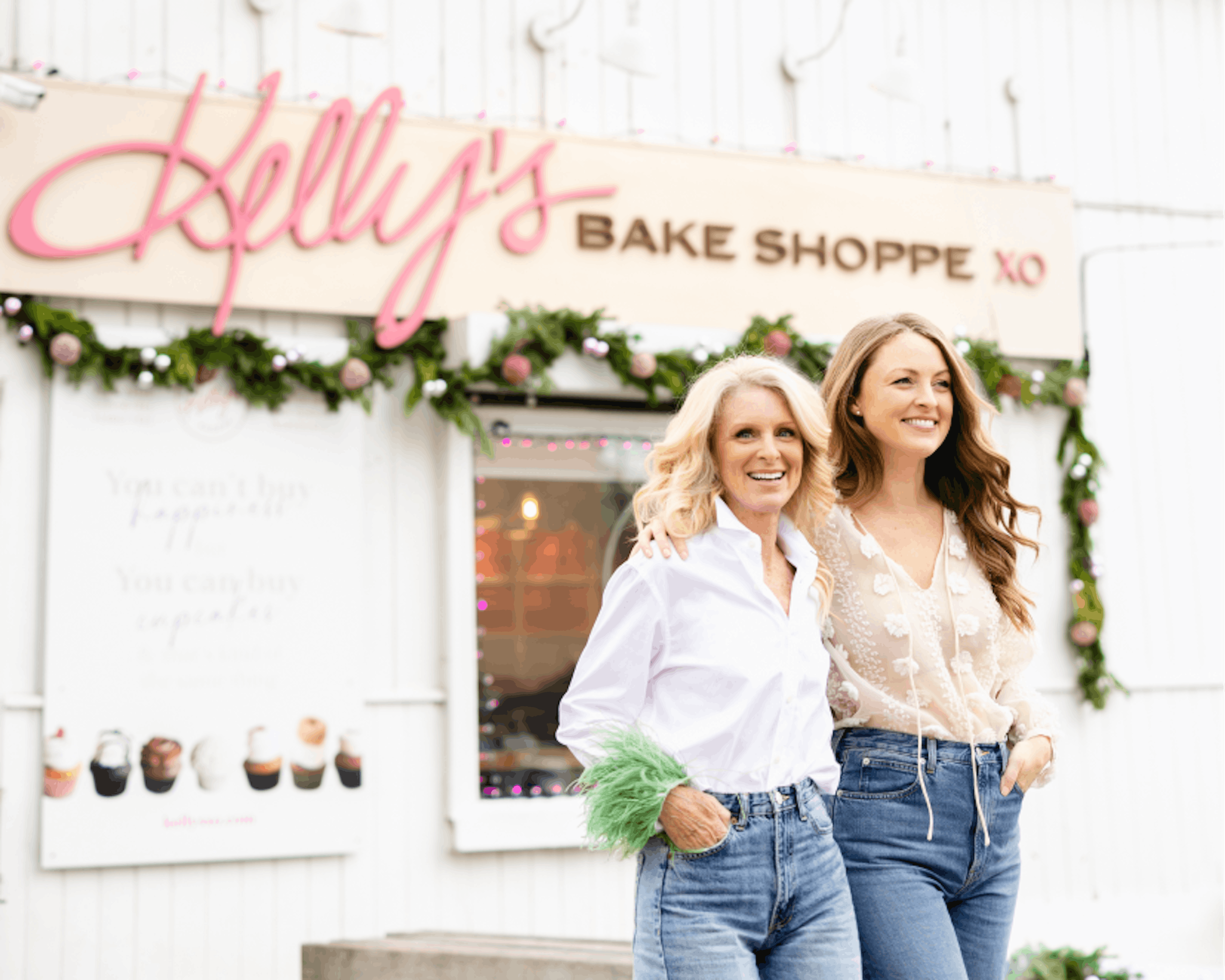 Kelly and Erinn walking together