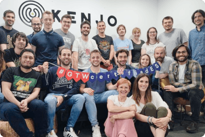 Foto de algunos miembros del equipo de Kenjo.