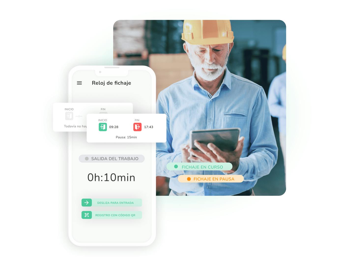 Software de control horario de Kenjo para empleados