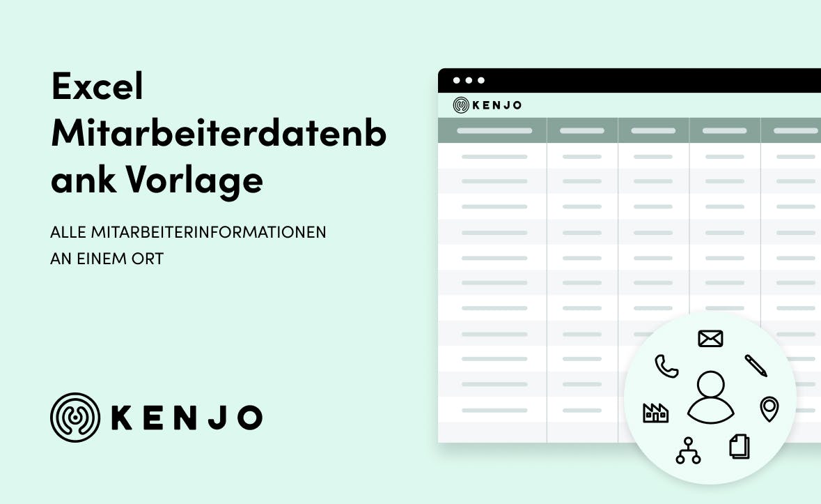 Kenjo Mitarbeiterdatenbank Excel Vorlage