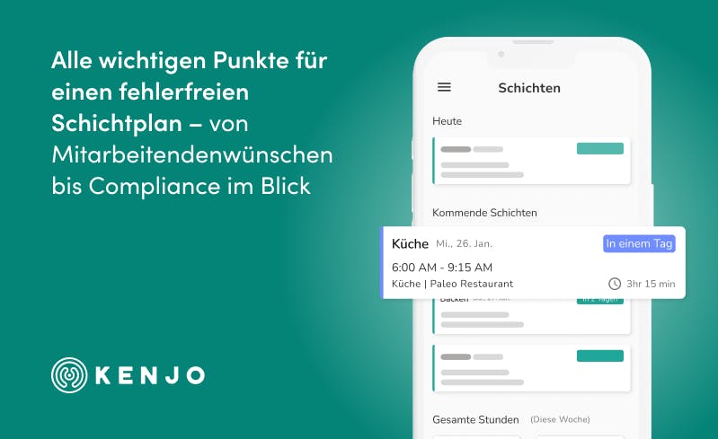 kenjo schichtplan checkliste