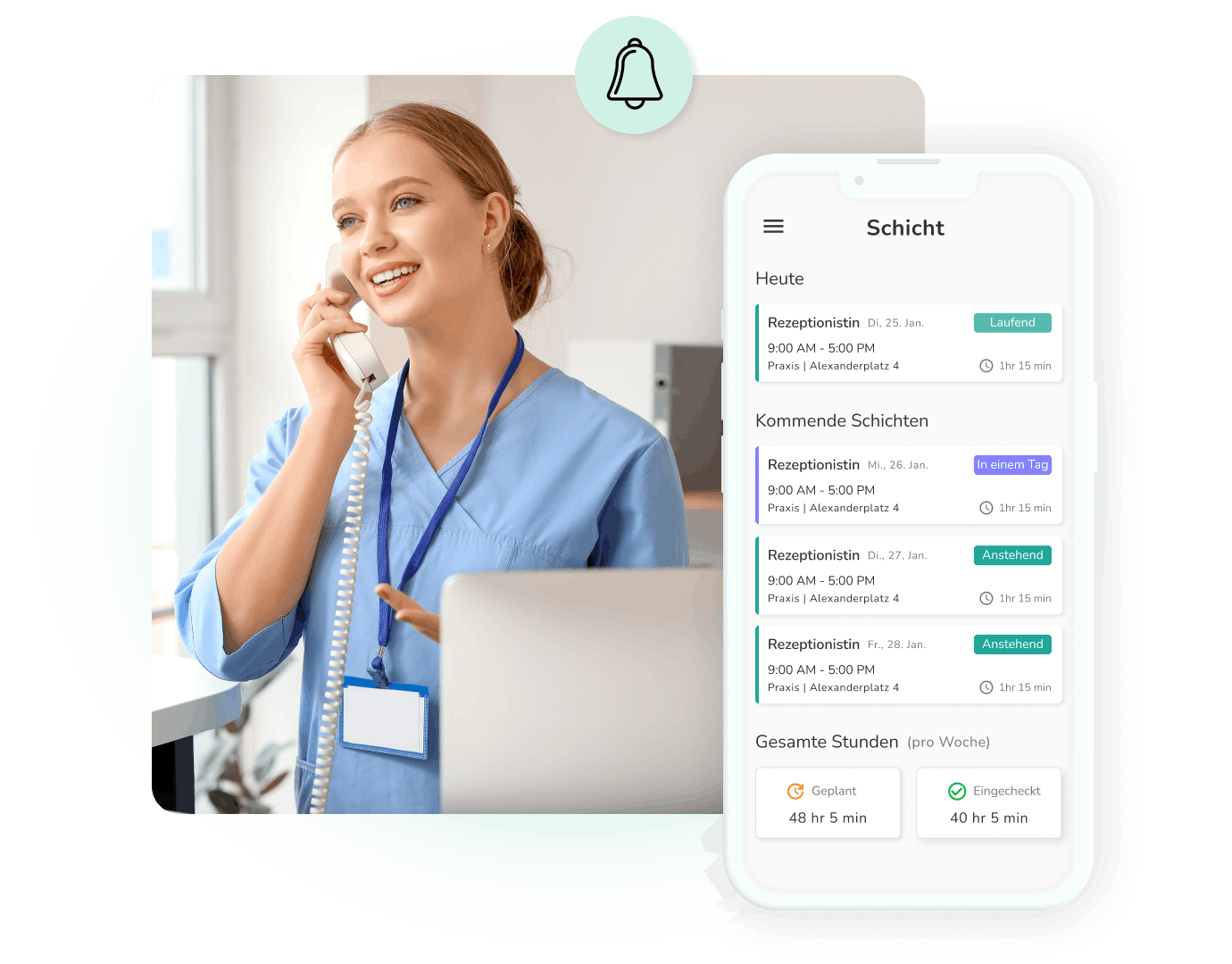 kenjo hr software schichtplan arztpraxis
