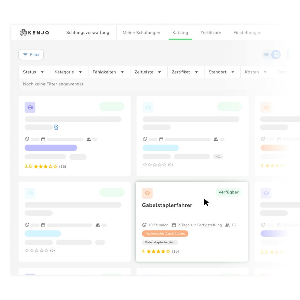 Kenjo Training Tracker