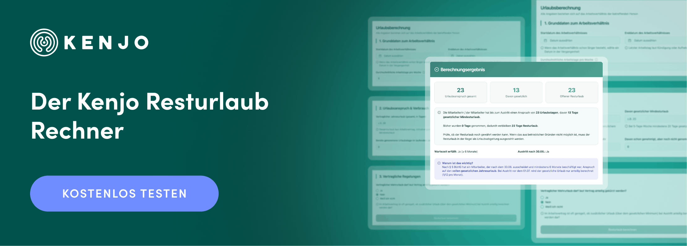 Kenjo Resturlaub Rechner