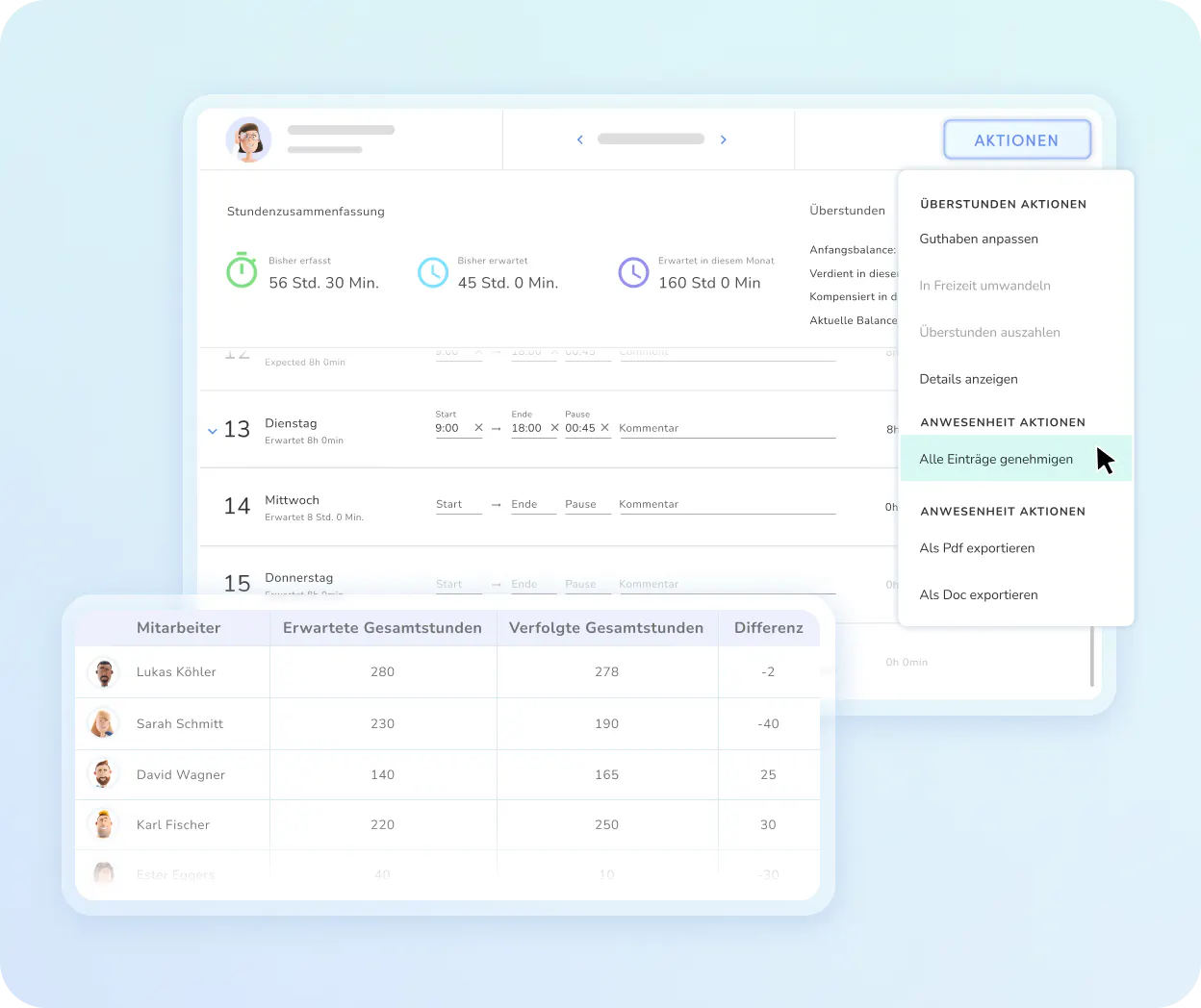 Zeiterfassung - Automatisierung - Kenjo