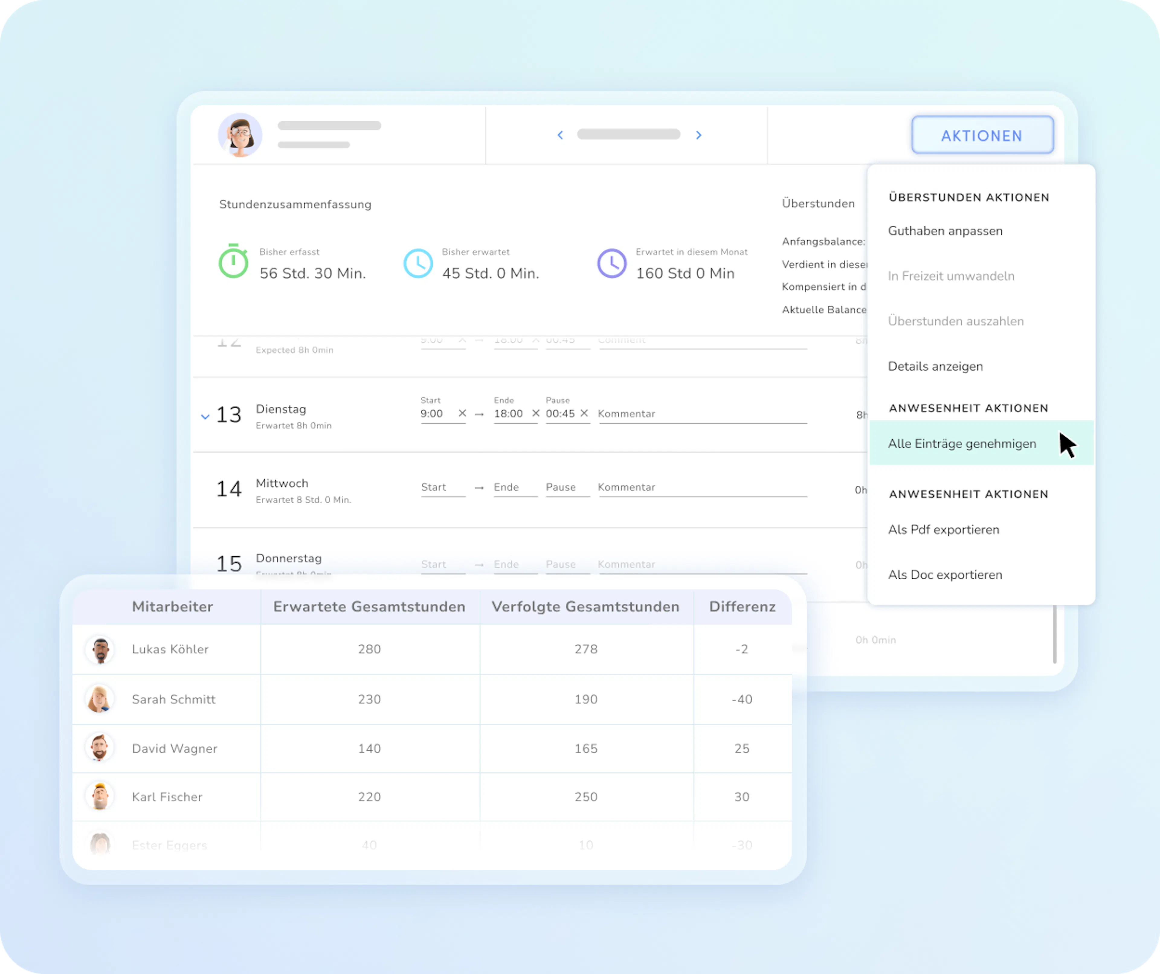 Zeiterfassung - Automatisierung - Kenjo
