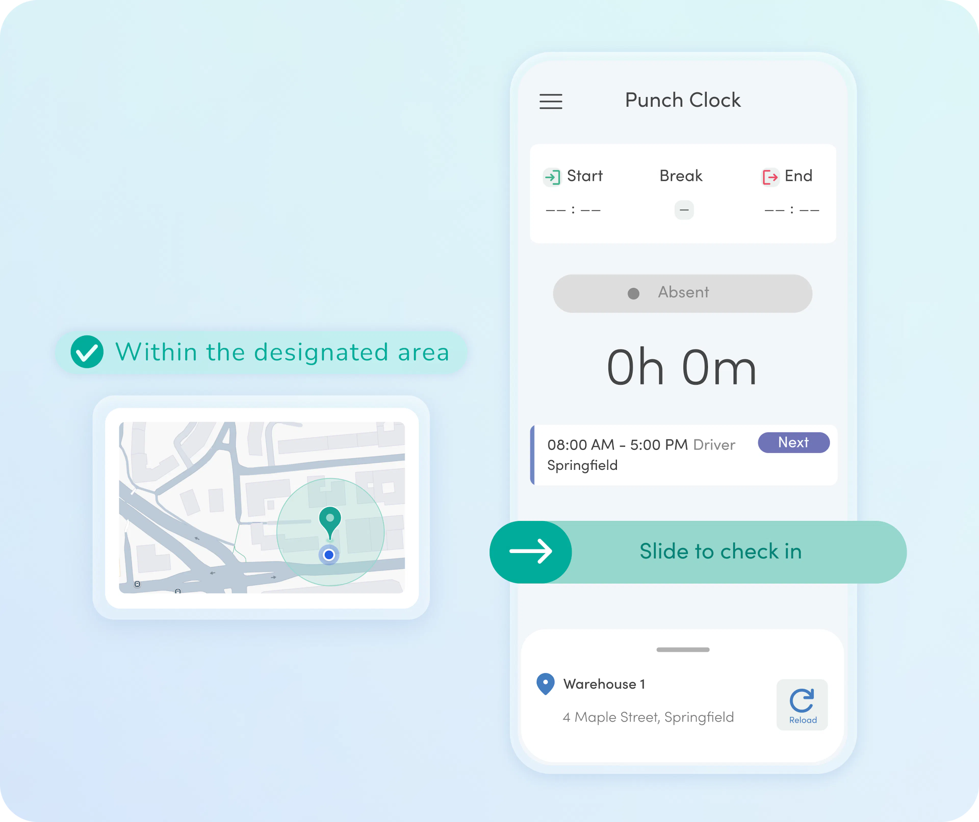 Kenjo time Tracking - mobile
