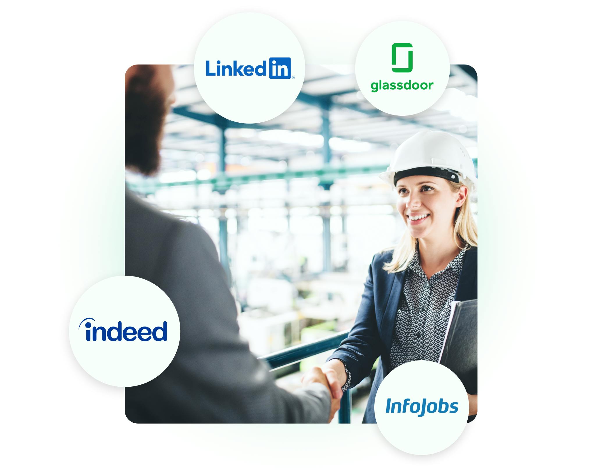 Kenjo extensions to find the best people such as LinkedIn, Glassdoor, Indeed and Infojobs.